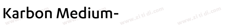 Karbon Medium字体转换